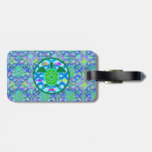 Groen Zee Turtle Bagagelabel (Achterkant horizontaal)