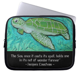 Groen Zee Turtle Electronics Sleeve