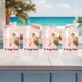 Groen Zee Turtle Monogram Blikvorm Glas