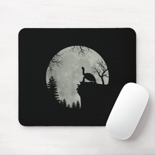 Groen Zee Turtle Ocean Turtle Howling Est Moon Muismat (Met muis)