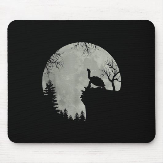 Groen Zee Turtle Ocean Turtle Howling Est Moon Muismat (Voorkant)