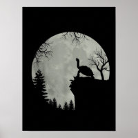 Groen Zee Turtle Ocean Turtle Howling Est Moon