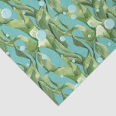 Groen zeegras Bubble Escape Tissue Papier (Detail)
