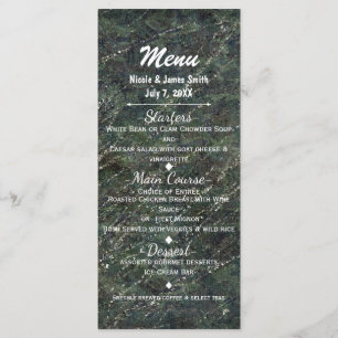 Groen & Zilver Leger Camo Glitters Glam Feest Menu