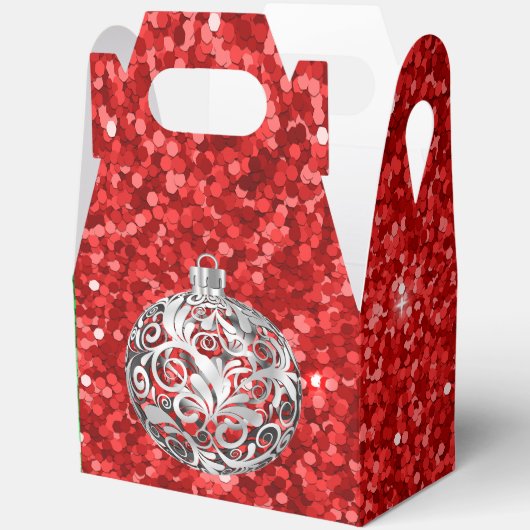 Groen Zilver Rood Favoriet Box Bedankdoosjes (Open)