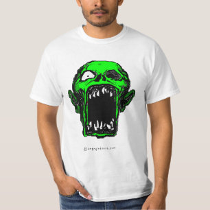 Groen Zombie T-shirt voor het schilderen