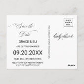 Groen Zomerbestemming Save the Date Kaart (Achterkant)