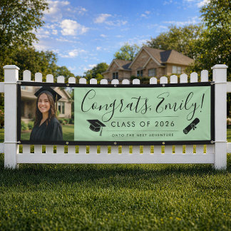 GROEN & ZWART 2026 | Diploma-banner met foto Spandoek