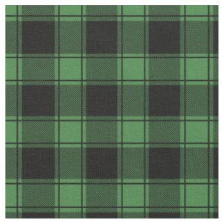 Groen & Zwart Buffalo Plaid Stof