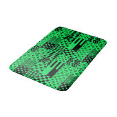 Groen Zwart Gemengde Patchwork Ontwerp Patchwork Badmat (Gekanteld)