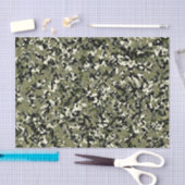 Groen Zwart Koel Camouflagepatroonprint Tissuepapier (Craft)