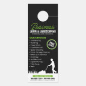 Groen Zwart Lawncare Landscaping Grasmaaien (Achterkant)