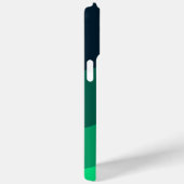 Groen Zwart Ombre Wave patroon Case-Mate iPhone Case (Achterkant / Rechts)