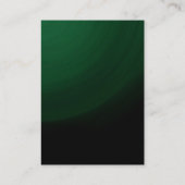Groen zwart Professional modern - verticaal - spec Visitekaartje (Achterkant)