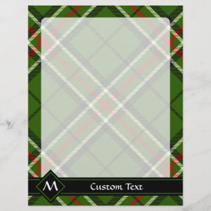 Groen, zwart, rood en wit Tartan