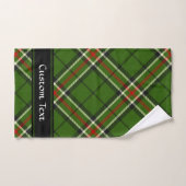 Groen, zwart, rood en wit Tartan Bad Handdoek (Handdoek)