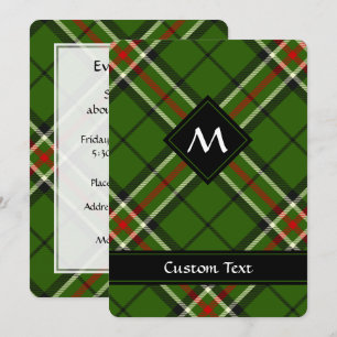 Groen, zwart, rood en wit Tartan Kaart