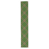 Groen, zwart, rood en wit Tartan Lange Tafelloper (Voorkant)