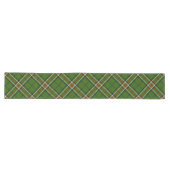 Groen, zwart, rood en wit Tartan Lange Tafelloper (Horizontaal)