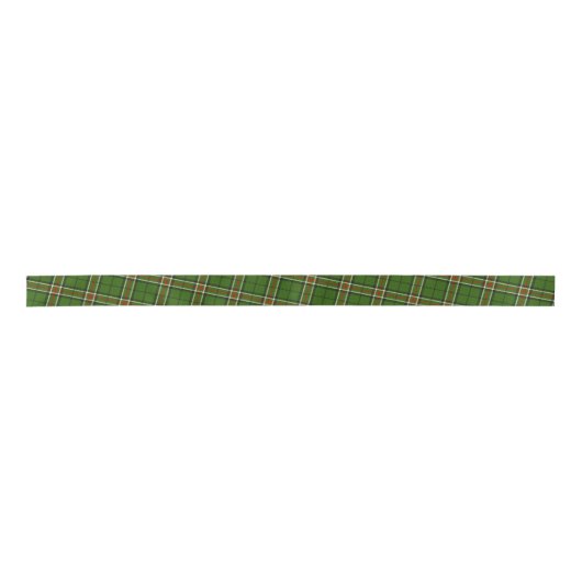 Groen, zwart, rood en wit Tartan Lint (Voorkant)