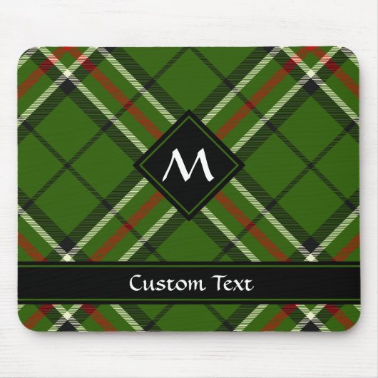 Groen, zwart, rood en wit Tartan Muismat (Voorkant)