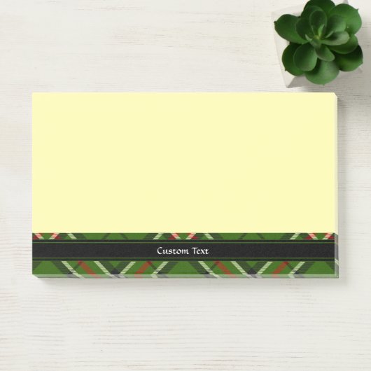 Groen, zwart, rood en wit Tartan Post-it® Notes (Kantoor)