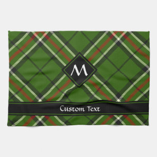 Groen, zwart, rood en wit Tartan Theedoek