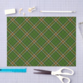 Groen, zwart, rood en wit Tartan Tissuepapier (Craft)