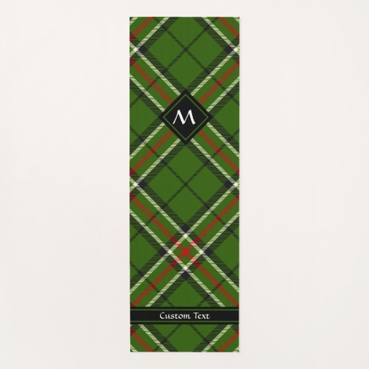Groen, zwart, rood en wit Tartan Yogamat (Voorkant)