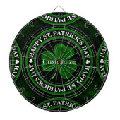 Groen/zwart Shamrock St Patrick's Day Thunder_Cove Dartbord (Voorkant)
