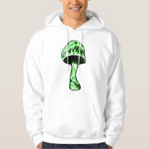 Groen zwart TieDye paddenstoel Gebost Sweatshirt