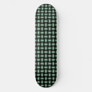 groen zwart weefpatroon skateboard