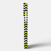 Groen zwart wit Chevron Zigzag Case-Mate iPhone Case (Achterkant / Links)