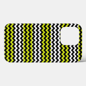 Groen zwart wit Chevron Zigzag Case-Mate iPhone Case (Achterkant (horizontaal))