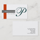 Groen Zwart Wit Grijs Rood Strepen Visitekaartje (Voorkant / Achterkant)