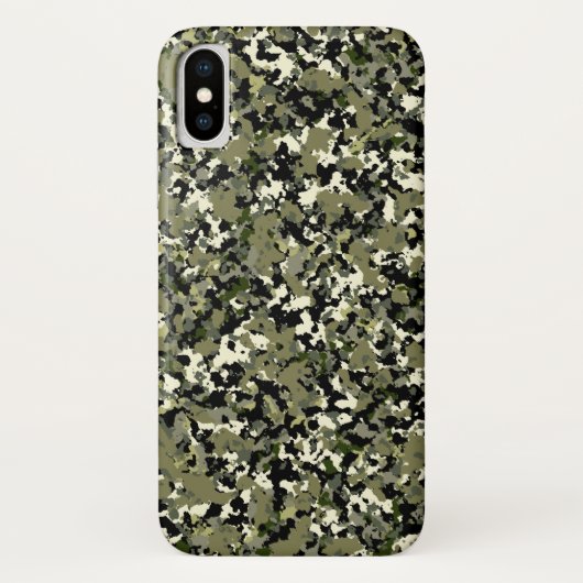 Groen Zwarte Crème Camouflagepatroonprint Case-Mate iPhone Case (Achterkant)