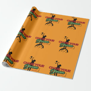 groen-zwarte typografie cadeaupapier