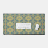 Groenachtig Retro Vintage Patroon Bureaumat (Keyboard & Muis)