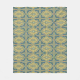 Groenachtig Retro Vintage Patroon Fleece Deken