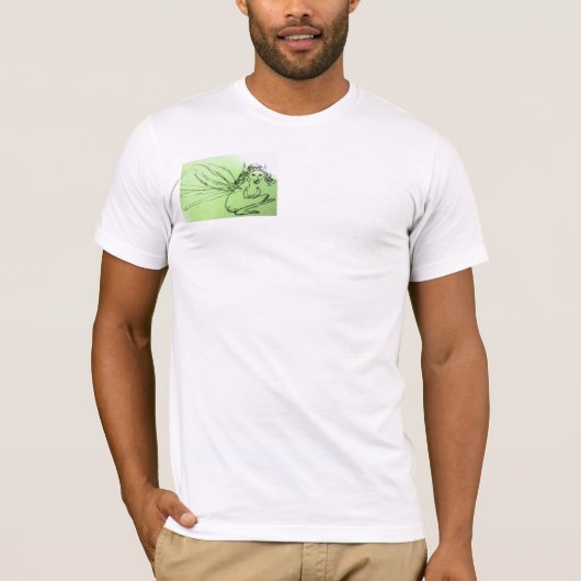 groenachtig t-shirt (Voorkant)