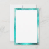 Groenblauw Bedankkaart (Achterkant)