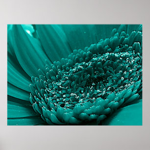 Groenblauw Poster