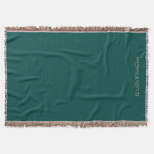 Groenblauw - Worpdeken - HAMbyWhiteGlove Deken