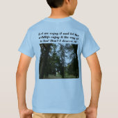 groenblijvend bos en mijn moeder en vader genieten t-shirt (Achterkant)