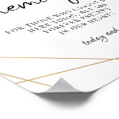 Groenblijvende Eucalyptus Trouwdag Ter Herinnering Poster (Hoek)