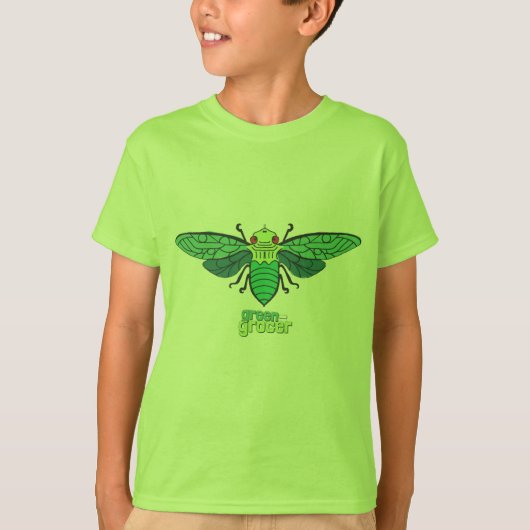 Groenboer cicada kinder T-shirt (Voorkant)