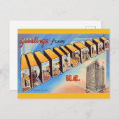 Groenboro NC Groet Ansichtkaart Briefkaart (Voorkant / Achterkant)