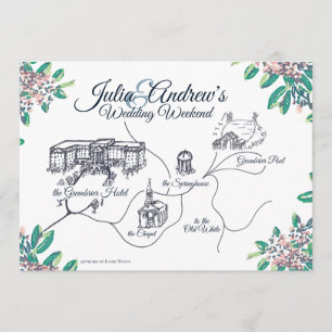 Groenbrier huwelijksweekend schema kaart