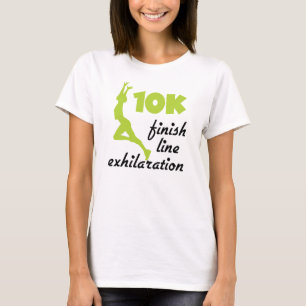 Groene 10K afwerking lijn T-shirt