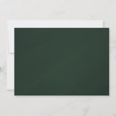 Groene 13DE 13 verjaardagsfeest uitnodiging (Achterkant)